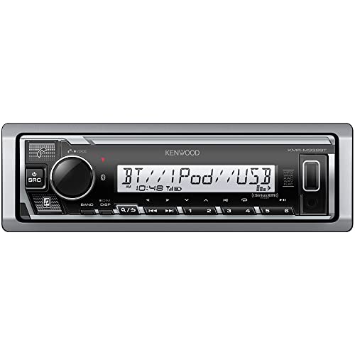 Compare KENWOOD KMRM332BT Car & Marine Stereo  Single Din, Bluetooth Audio, USB MP3, Aux in, AM FM Radio SiriusXM Ready, Weatherproof, Multi Color Illumination at KSA Price