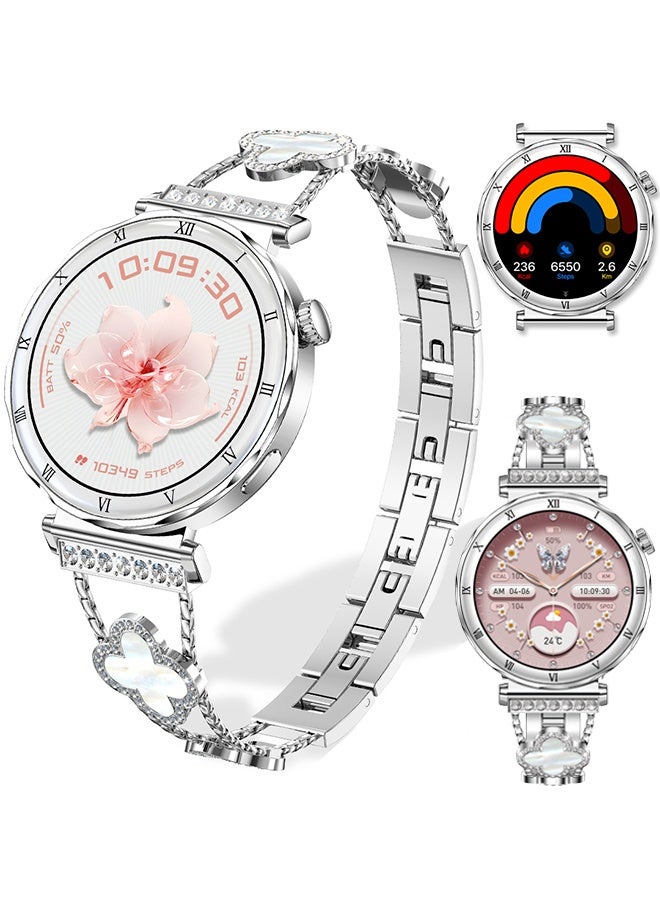 Compare Smart Watch for Women, 1.19 AMOLED HD Touch Screen Womens Smartwatch, Fitness Tracker with Sleep Monitor, Bluetooth Call, IP67 Waterproof, Compatible with iOS & Android at KSA Price