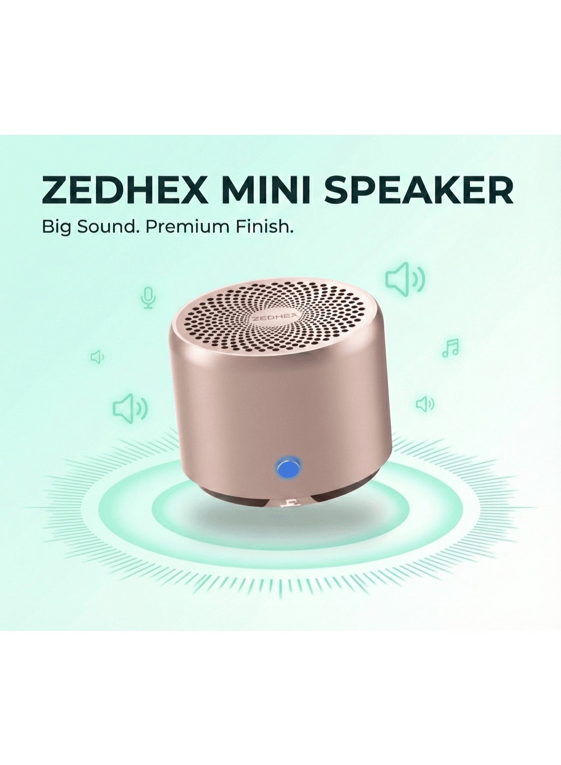 ZEDHEX MINI PORTABLE BLUETOOTH SPEAKER S100 IP…