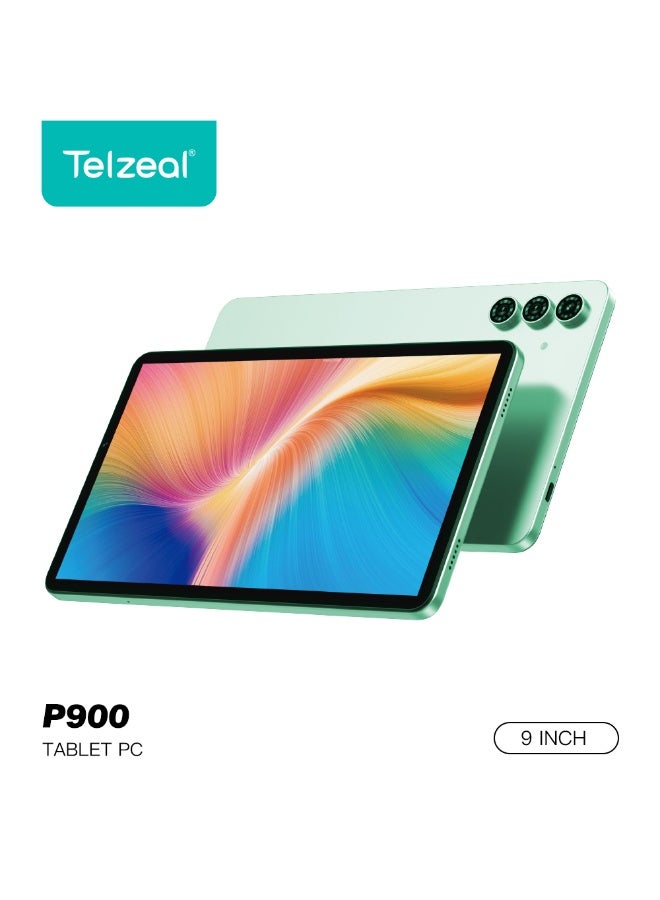 Compare Telzeal P900 9 Inch Android 14 Tablet 12GB RAM + 512GB ROM 5000mAh Battery Dual SIM Support With Keyboard and Mouse Green at KSA Price