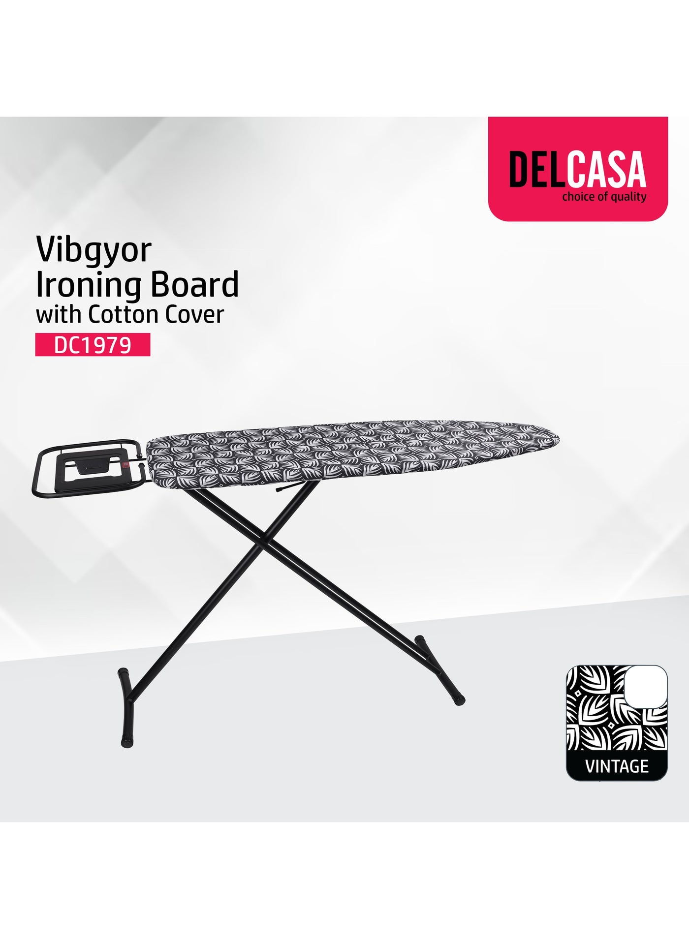 Delcasa Ironing Board Ironing table with Cotton Cover,…