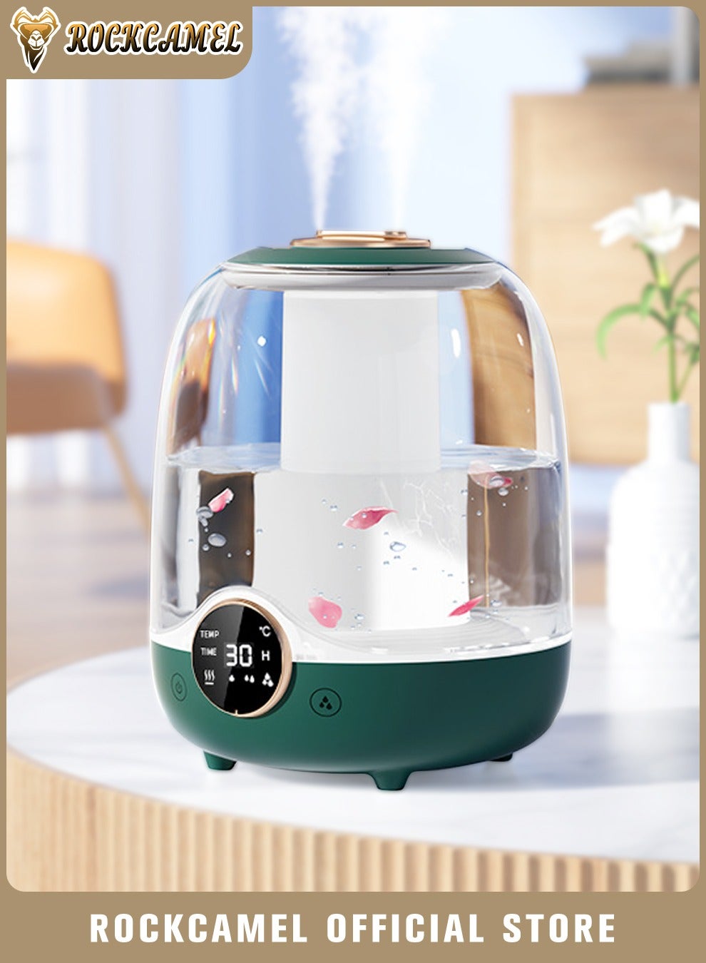 3L Digital Humidifier with 7-Color Lights, Cool…