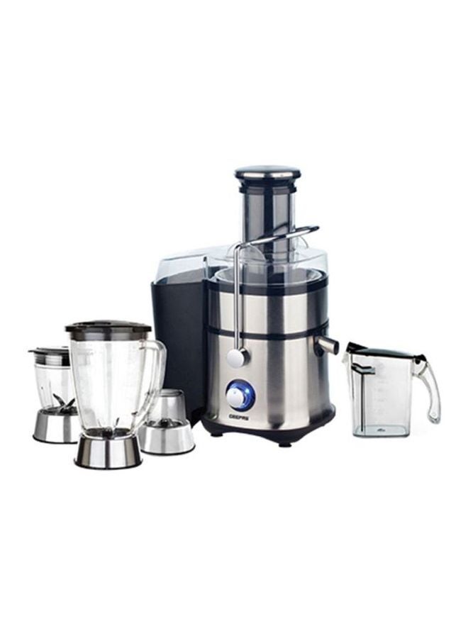 Compare 4in1 Juicer & Blender  Compact Electric Blender, Juicer, Chopper & Grinder | 2Speed Pulse Function With LED Light for Ice Crusher, Powerful Versatile & Compact, Stainless Steel Blades 800 W GSB5451 SilverBlack at KSA Price