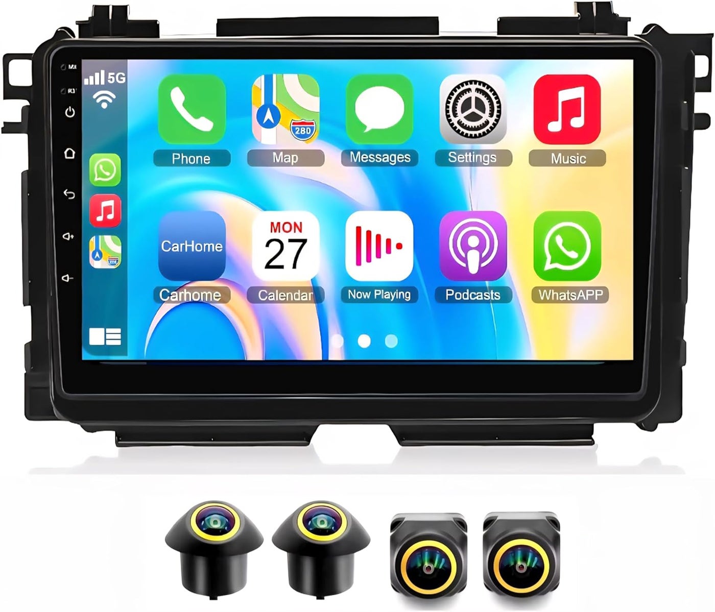 Compare Fit Honda HRV HRV Vezel Car Stereo Honda HRV Android Screen 20142020 Wireless CarPlay & Android Auto, GPS Navigation, BT DSP WIFI, FM AHD Camera 4+32GB 360D Cameras at KSA Price