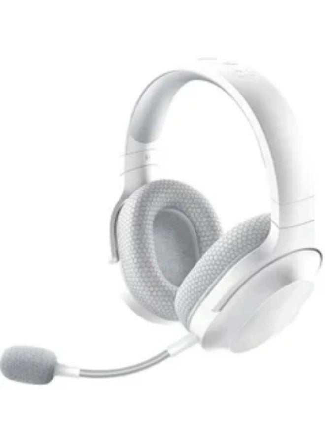 Compare Wireless Gaming  Mobile Headset PC, Playstation, Switch, Android, iOS: 2022 Model  2.4GHz Wireless + Bluetooth  Lightweight 250g  40mm Drivers  50 Hour Battery  White at KSA Price