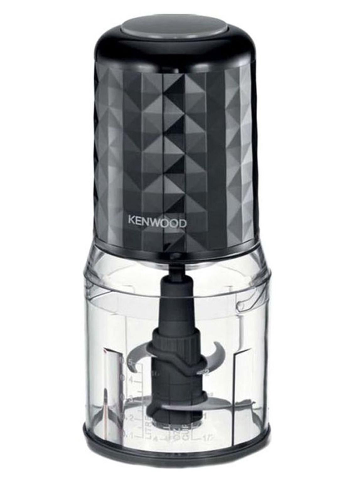 Compare Electric Food Chopper With 500Ml Bowl, Dual Speed, Stainless Steel Quad Blade, Rubber Lid, Ice Crush Function 0.8 L 400 W CHP40.000BK Black at KSA Price