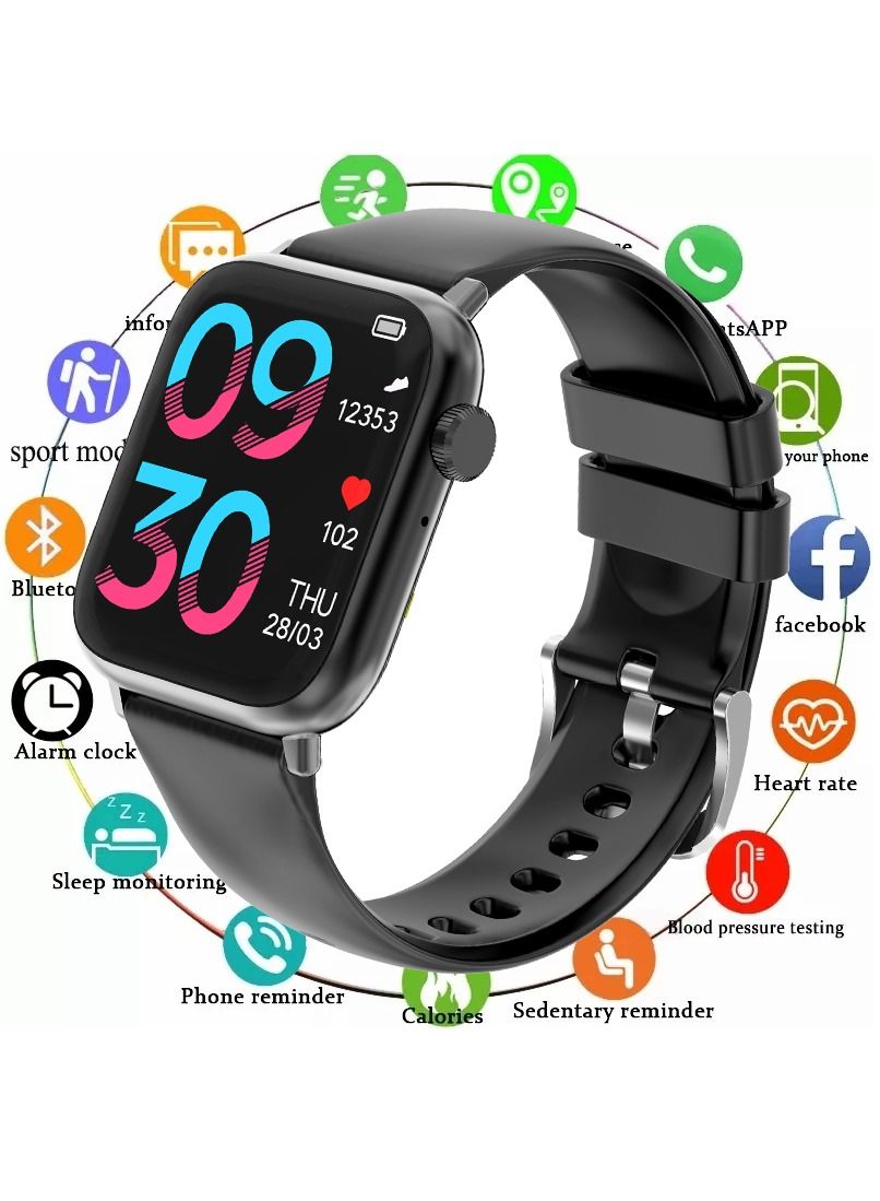 Compare Smartwatch for Men Women with Bluetooth Call, Heart Rate Sleep Fitness Tracker Notification Weather 100 Sport Modes Smartwatch for Android iOS at KSA Price