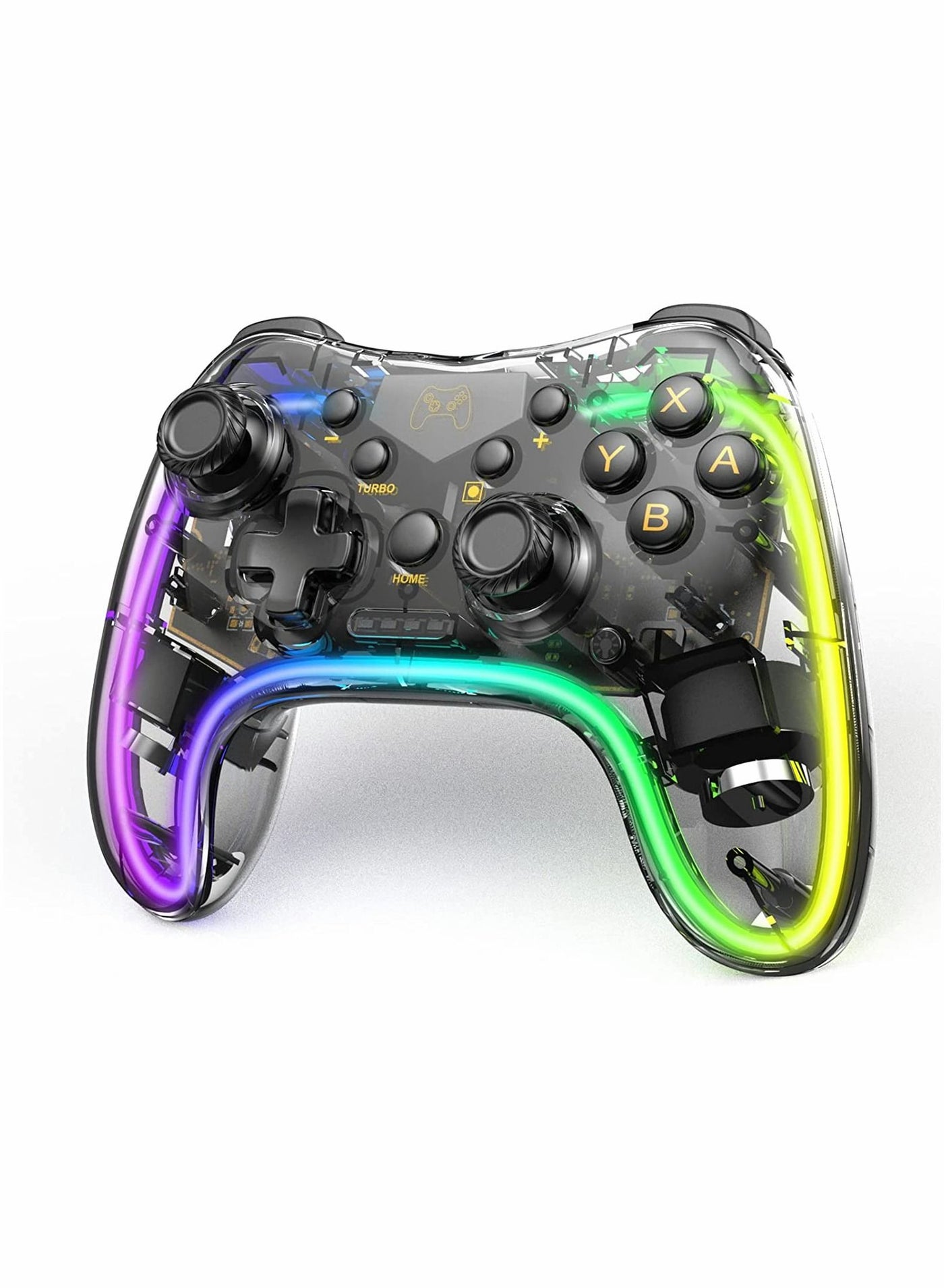 Compare Switch Pro Controller, Wireless Switch Controller Compatible with SwitchSwitch LiteSwitch OLED and Wired PC with LED Light, Turbo and Wakeup Function at KSA Price