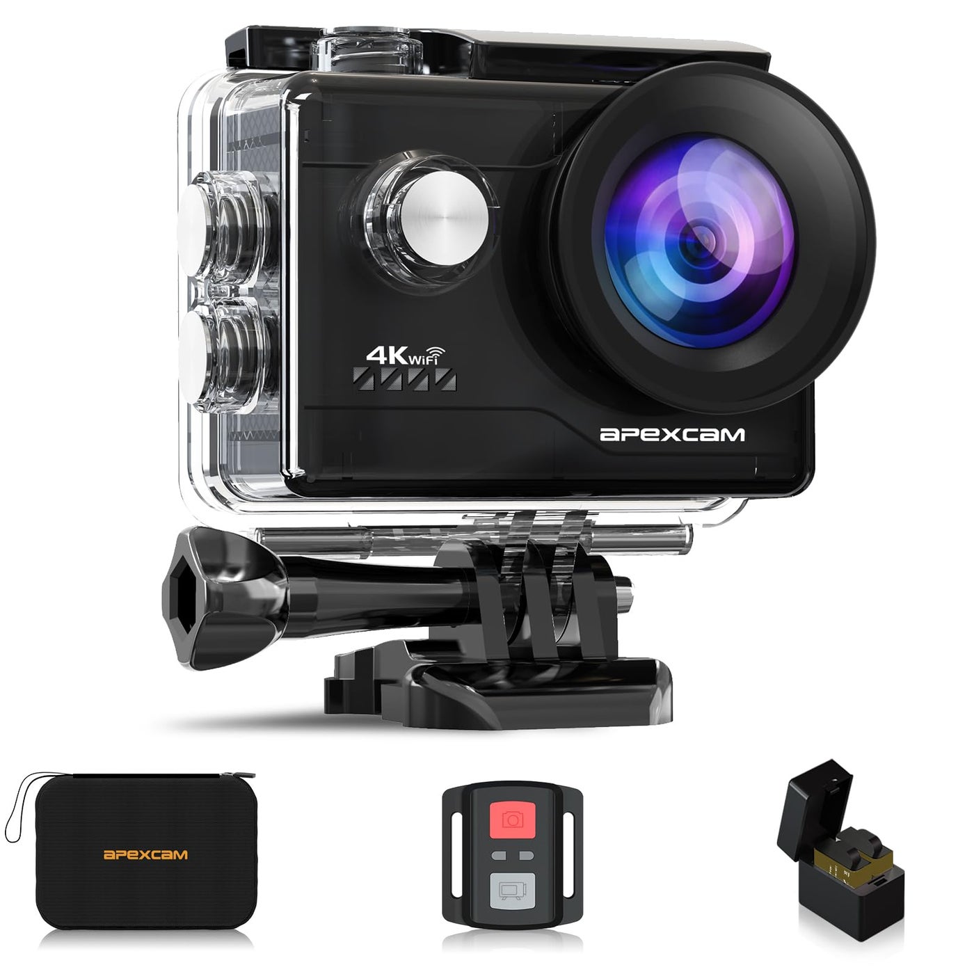 Apexcam Action Camera 4K Sports Cameras 20MP 40M…