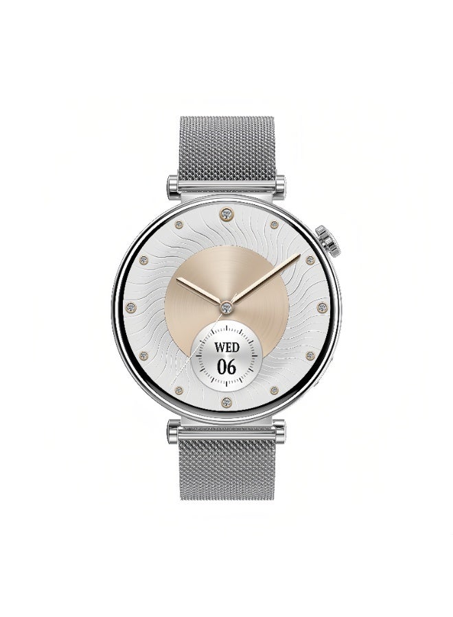 Compare Smart Watch for Women, HD AMOLED Display Fitness Tracking Bluetooth Answering, 1.32 Inch Watch, Support 150+ Sports ModesHeart RateSleep MonitoringBlood Oxygen Saturation, Smart Watch IP68 Waterproof, for Android iOS at KSA Price