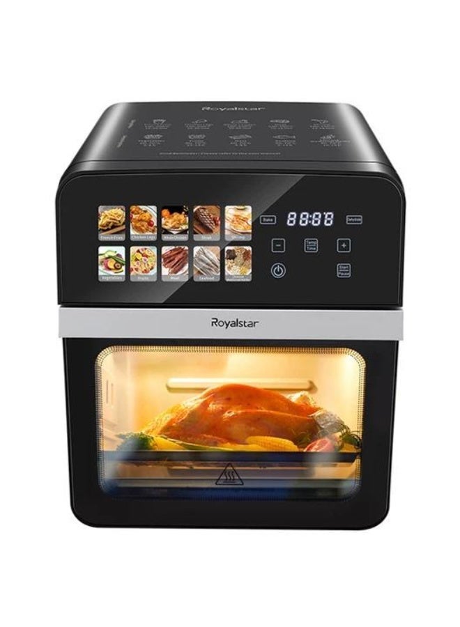 Compare 1800W Digital Air Fryer Oven, 12L Large Capacity,10in1 Cooking Functions with 360° Rapid Air Circulation,LCD Touch Screen,120°F400°F Temperature Control, for Baking, Roasting, Dehydrating at KSA Price