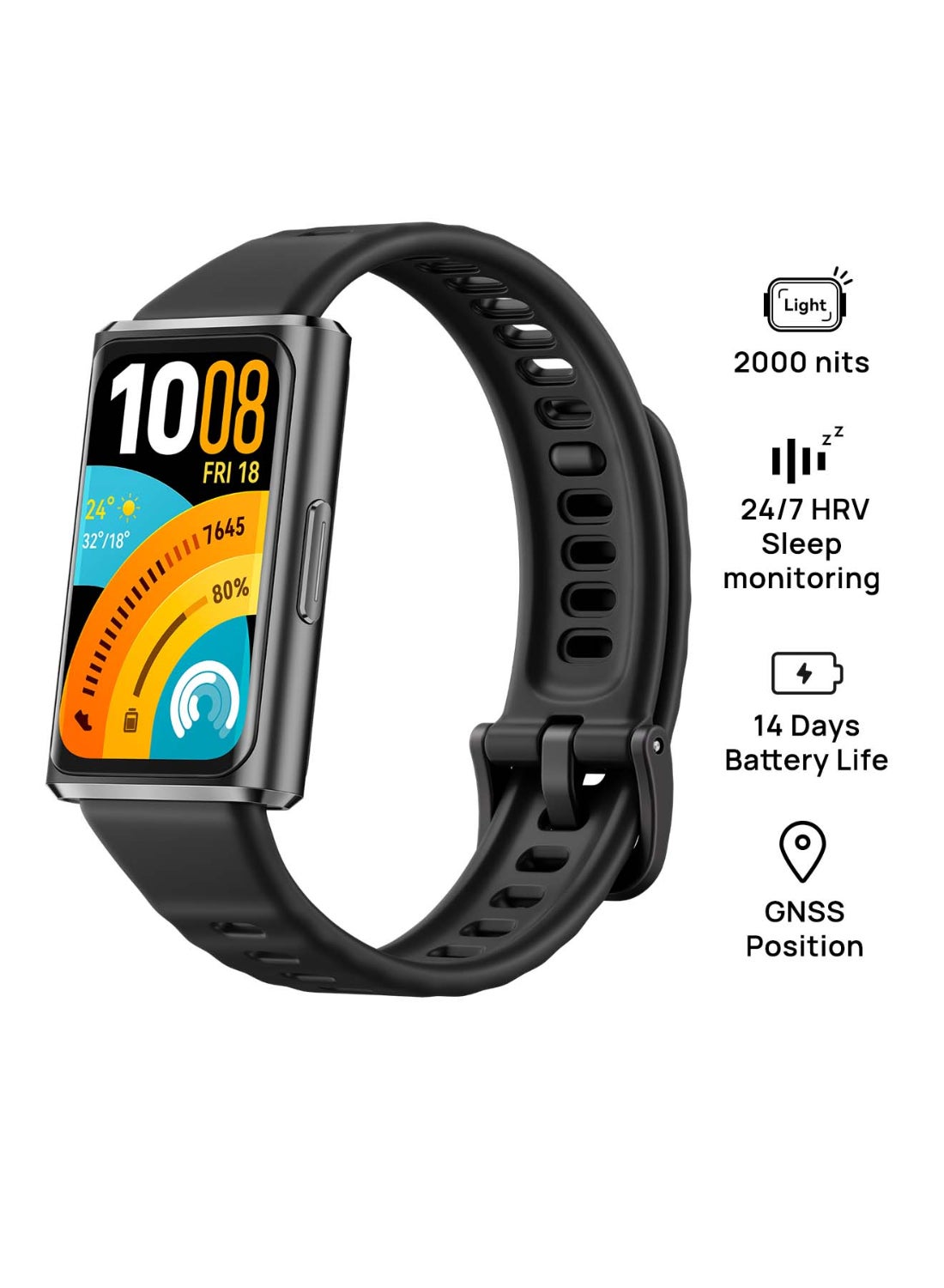 Compare Band 11 Pro Smart Watch, Enhanced Sleep Tracking, Health & GNSS Position Fitness Tracker, Up to 14day Battery Life, UltraSlim & Comfort Wear, Compatible with iOS & Android, Black at KSA Price