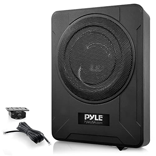 Pyle 8Inch LowProfile Amplified Subwoofer System 600…
