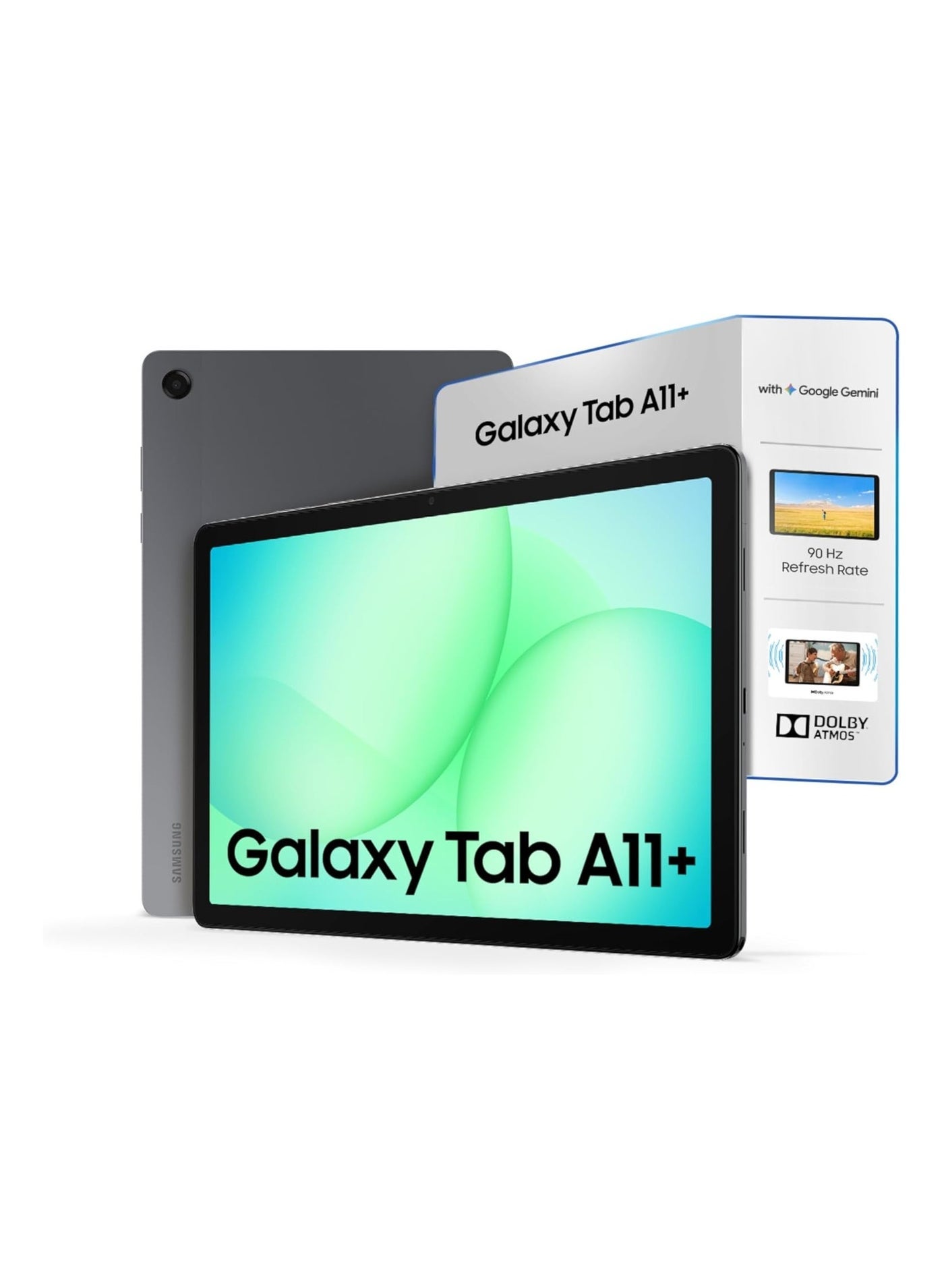 Compare Galaxy Tab A11+ 11inch Display, 8GB RAM, 256GB Storage, 90Hz Refresh Rate, AI with Google Gemini, Dolby Atmos, Quad Speakers, WiFi + 5G Tablet, Gray at KSA Price
