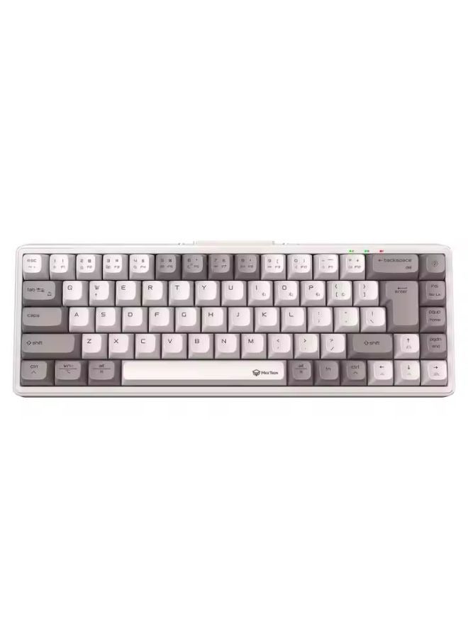Compare MEETION MK12 Wireless RGB Mechanical Gaming Keyboard 68key Hotswap 2.4GBT5.0Wired Trimode Connection Mini Mechanical Gaming Keyboard at KSA Price