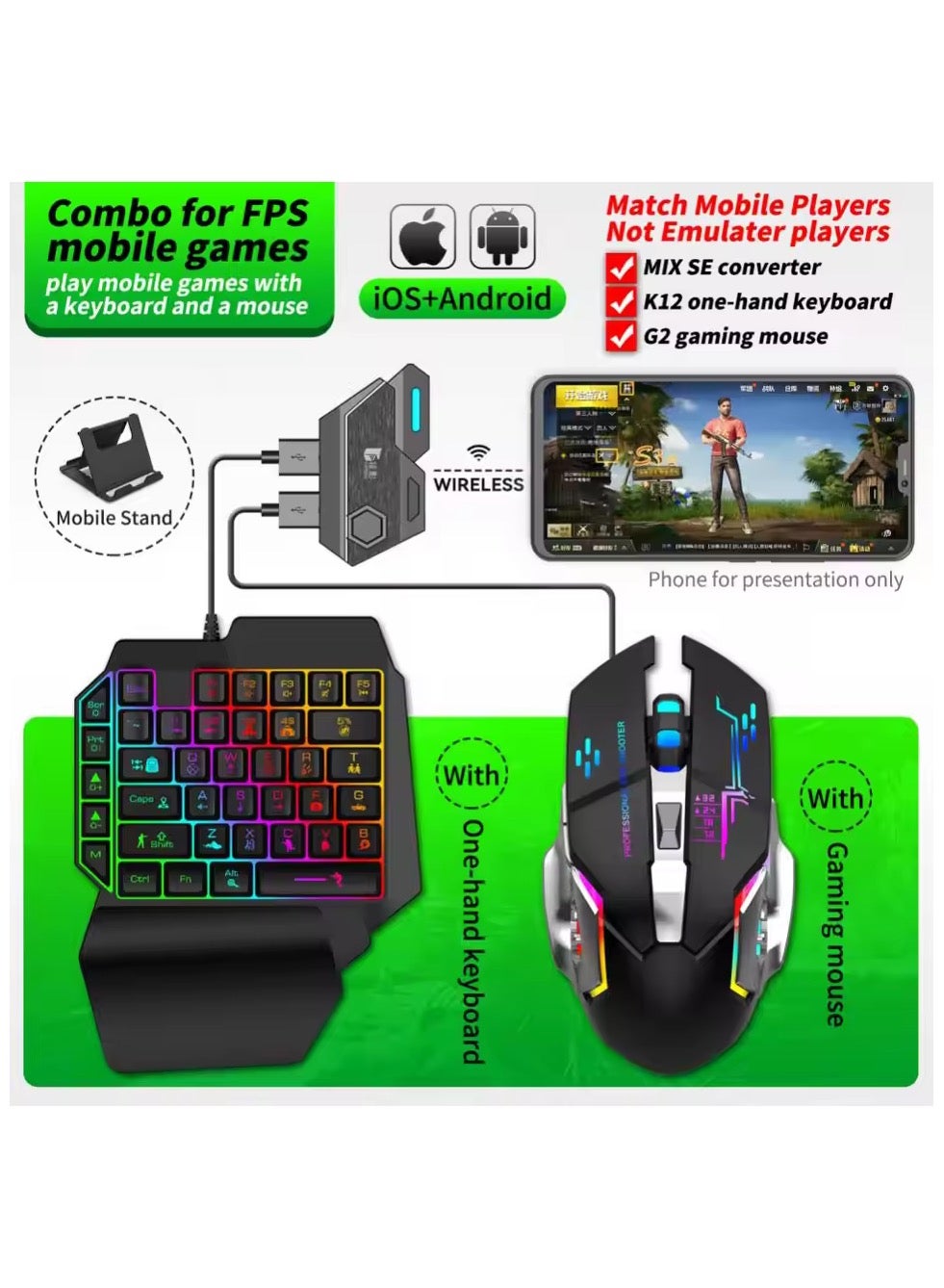 GAMWING Keyboard And Mouse Adapter Gamwing Mix…