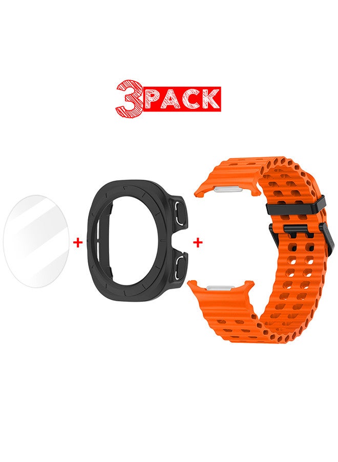 (for Samsung Galaxy Watch 7 Ultra) 3 Packs Silicone…