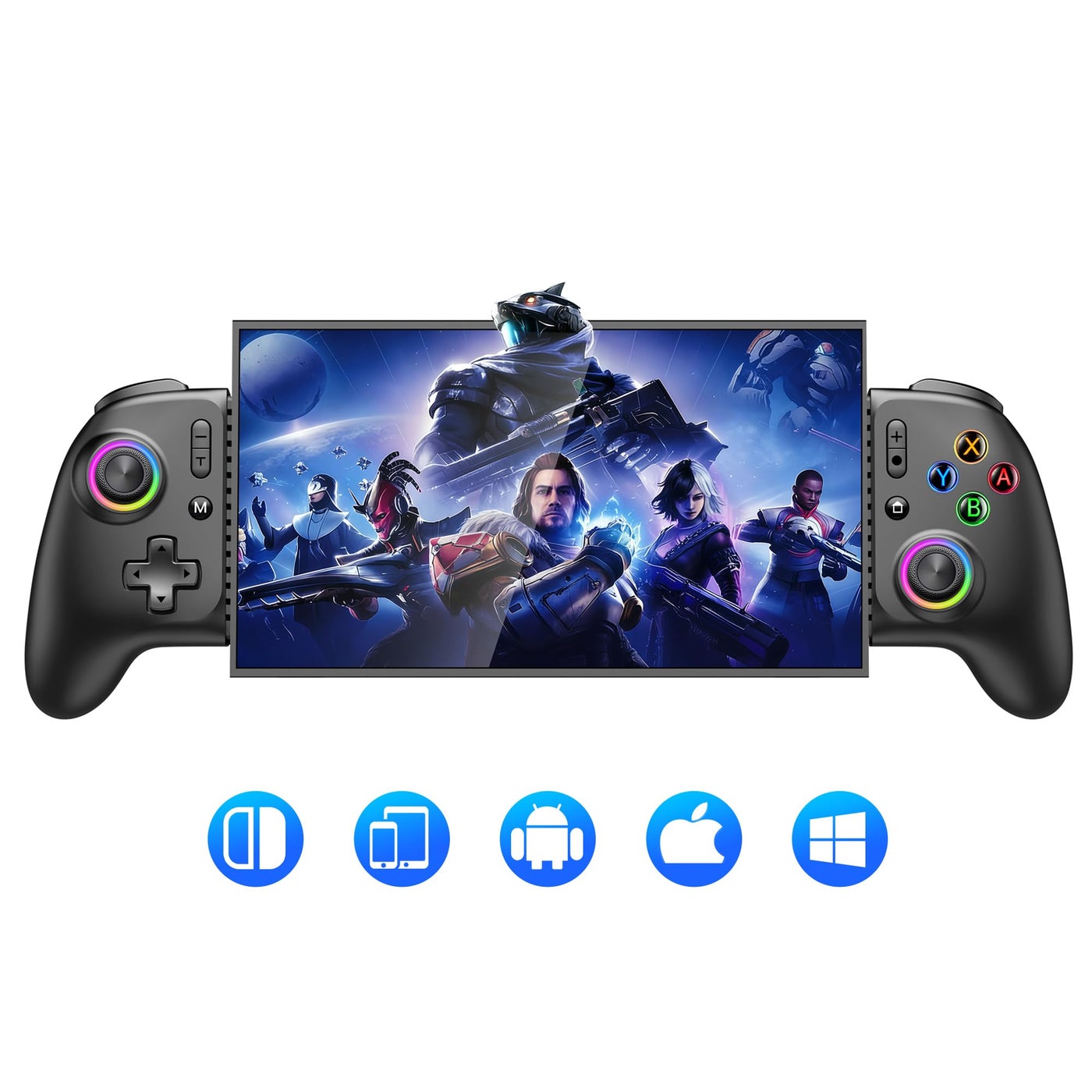 Compare Mocagen MC2 Max Controllers for Nintendo Switch 21OlediPhoneAndroid Handheld Gaming with Hall Effect Joysticks & Analog Triggers, RGB Light, Programmable, Turbo at KSA Price