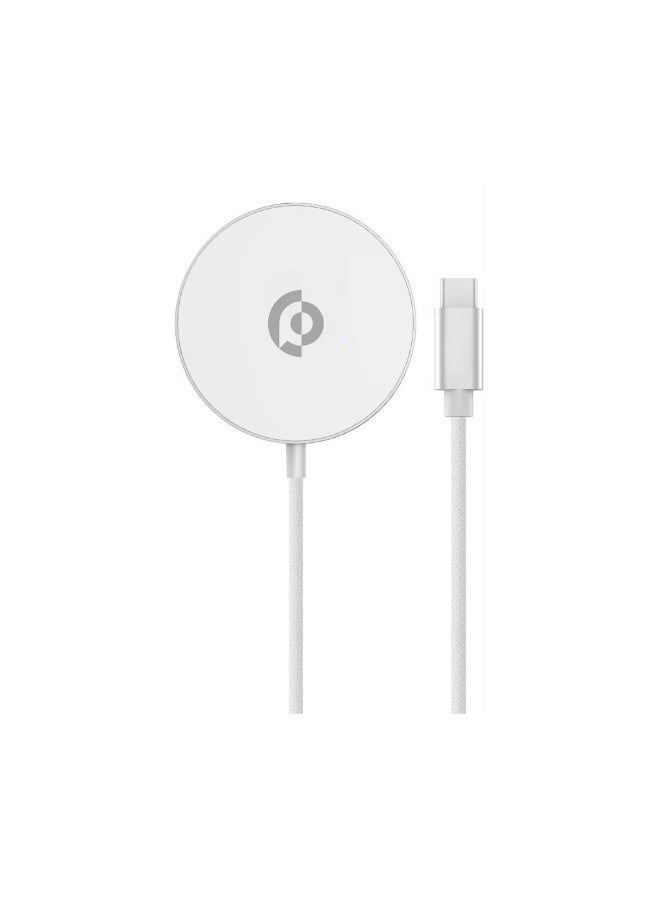 Compare Magnova 25W MagSafe Charging Pad, PC & Aluminum Alloy Material, USBC Input, 1.2m Cable Length, Universal Compatibility, Builtin Safeguards, Fast Charge, TangleFree Design  Silver at KSA Price