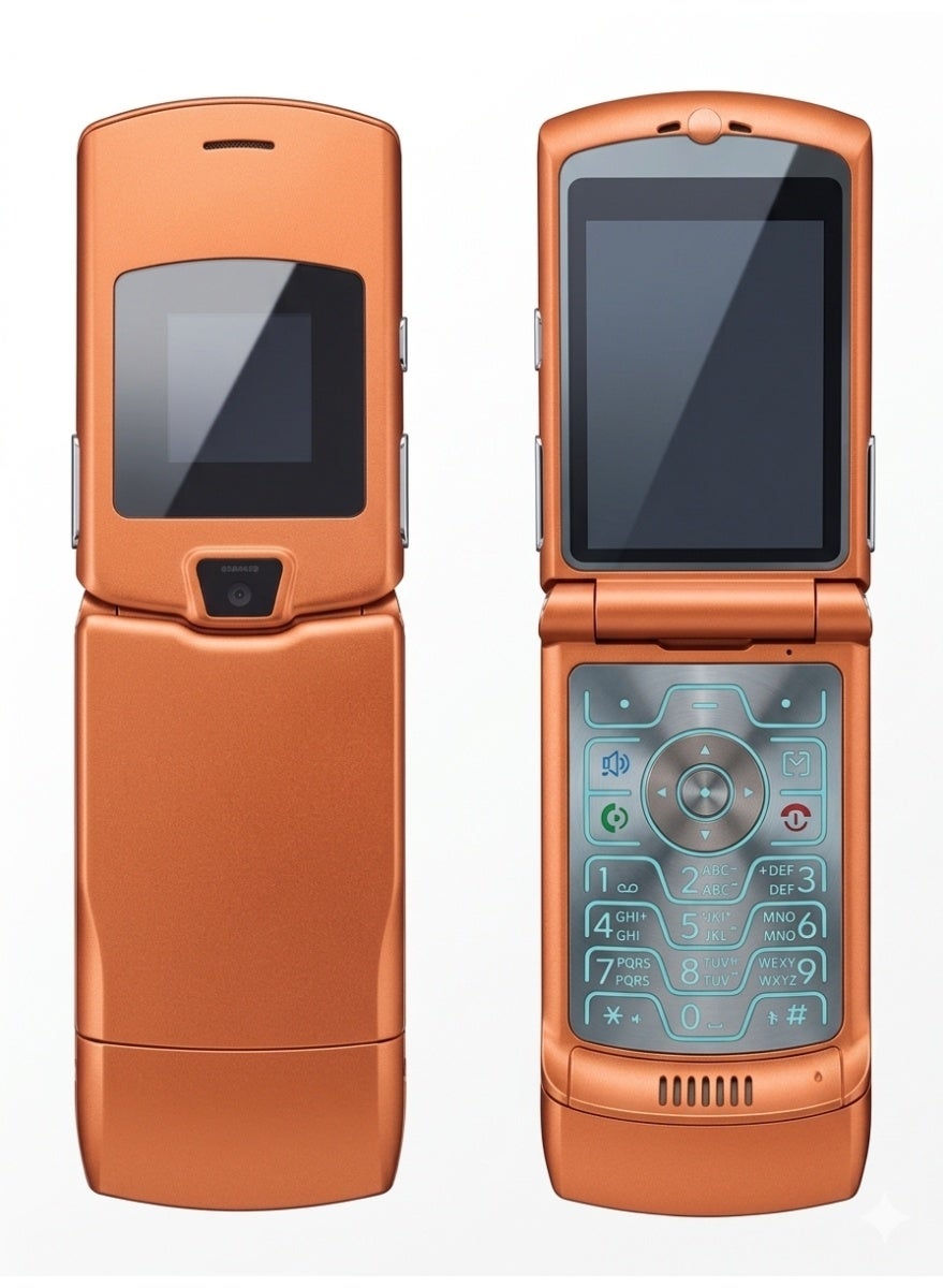 Compare Classic Slim Flip Mobile Phone with Dual Screens, Tactile Keypad, and Retro Folding Design  3G at KSA Price