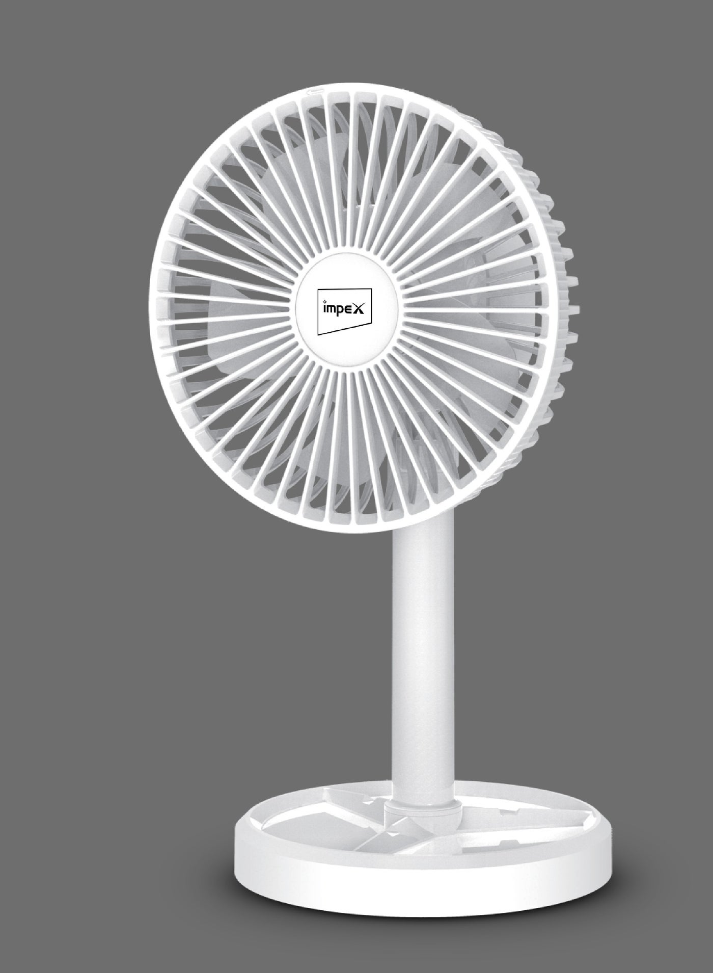 Compare Mini Fan 5 Inch Rechargeable with 3600mAh Battery, Strong Wind Force, Type C Charging Port, 3Stage Speed Control, Rotary Design, Portable Cooling, 5V DC Input Breeze D5 White at KSA Price