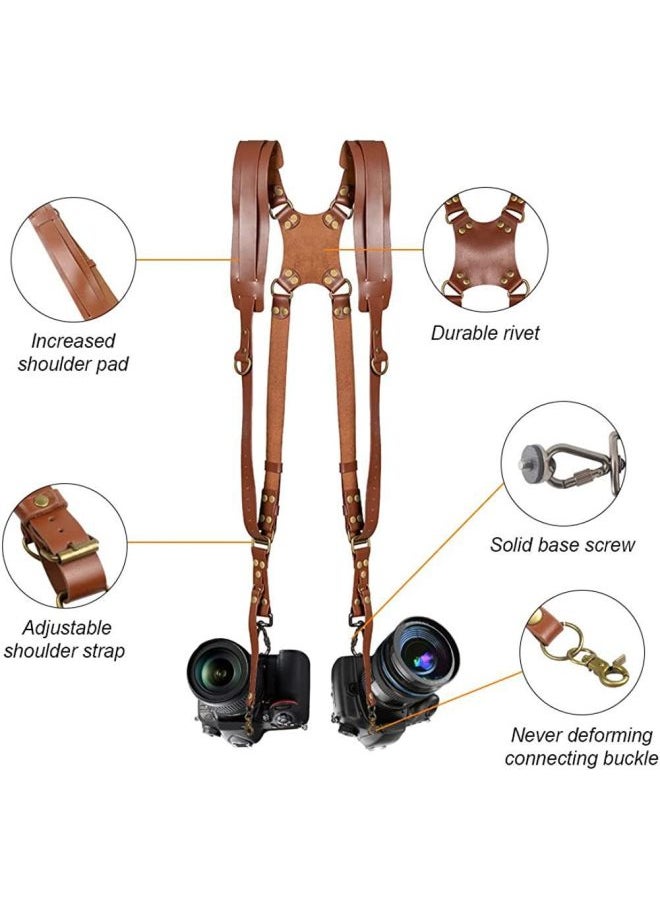 Top Layer Cowhide Camera Shoulder Strap Outdoor…