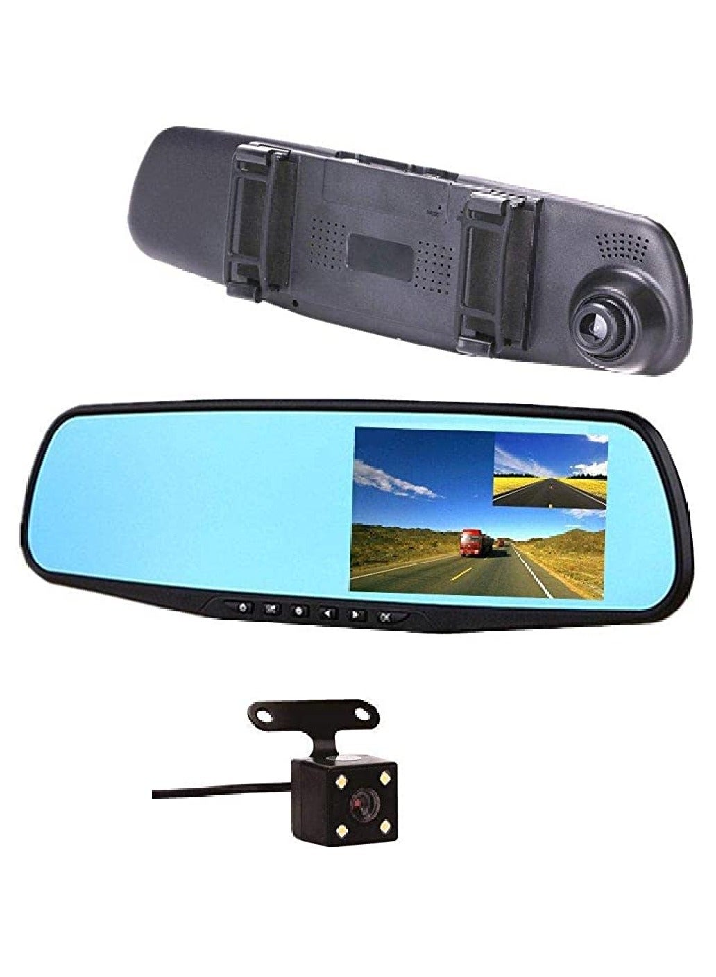DVR Camera Rear View Mirror Video Recorder 4.3…