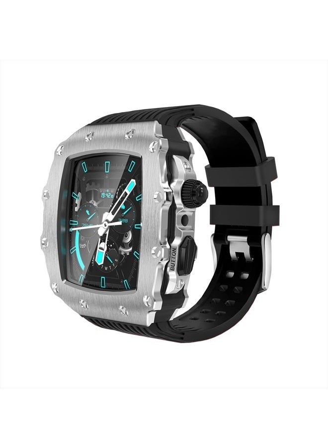 For Apple Watch Band 45mm 44mm Metal Shockproof…