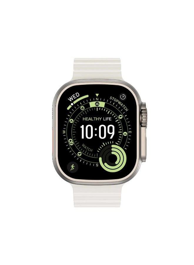 Compare Green Lion Communicate 49 Ultra Smart Watch 2.04? AMOLED BT Call IP68 Wireless Charging 500+ Faces at KSA Price