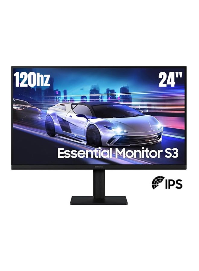 Compare 24 inch Essential Monitor S32GF, IPS Display, FHD Resolution,  120Hz Refresh Rate, 5ms, Flicker Free, Eye Saver Mode for Gaming and Office Use LS24F320GAMXUE black at KSA Price