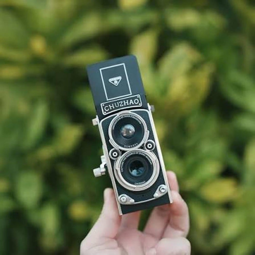 Retro Digital Camera 12MP 1080P Twin Lens, 16GB SD…