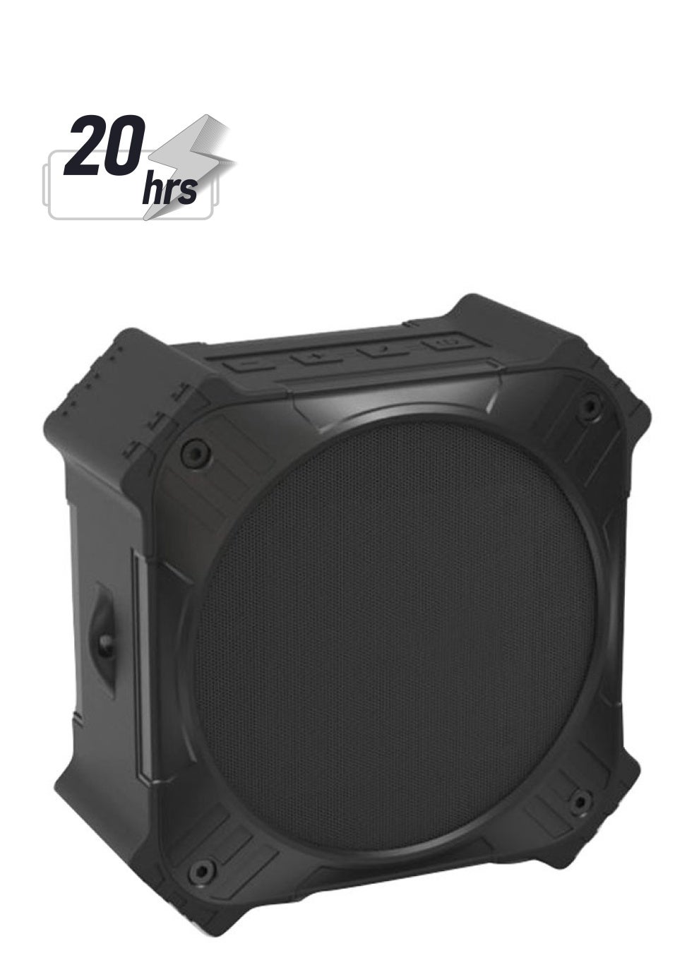Compare Waterproof Solar Rechargeable Subwoofer Bluetooth Speaker Black at KSA Price
