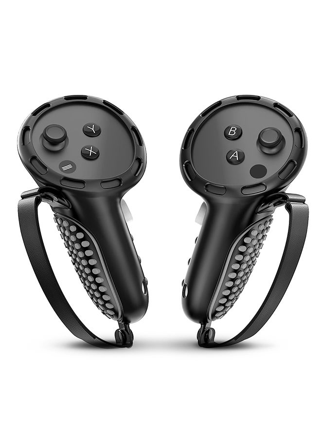 Compare Controller Grip for Meta Quest 3S Oculus Quest 3 VR Accessories Grips Cover for VR Touch Controllers Straps Silicone Covers Protector  Black at KSA Price