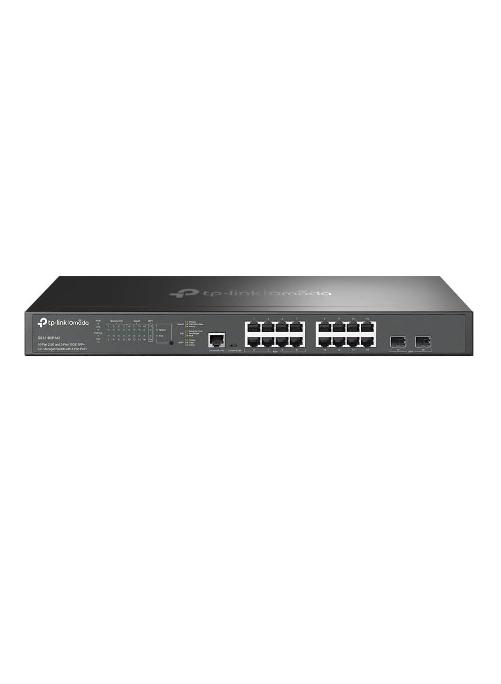 Compare TPLink Omada SG3218XPM2 | 16 Port MultiGig 2.5G PoE Switch, 2x10GE SFP+ Port, 8 PoE+ Port@240W | L2+ Smart Managed | Support Omada SDN | Static Routing, IGMP Snooping, Abundant Security Features at KSA Price