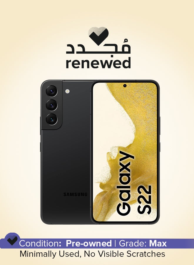 Compare Renewed  Galaxy S22 Dual SIM Phantom Black 8GB RAM 128GB 5G at KSA Price