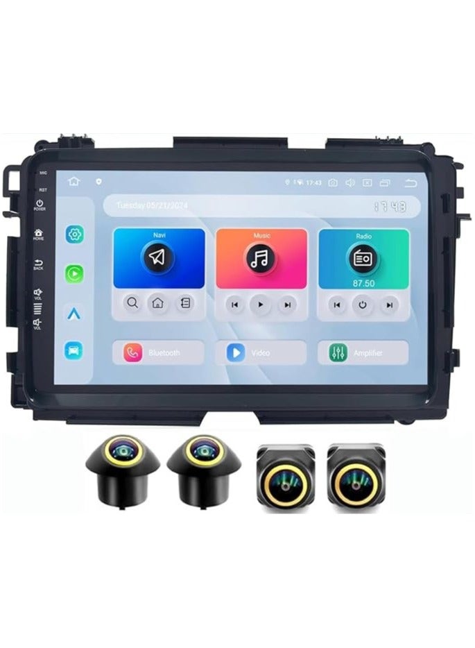 Compare Android Car Stereo for Honda Vezel HRV 20132022 4GB RAM 64GB ROM Support Carplay, MLink WiFi BT, Radio GPS, 9 Inch IPS.QLED, Fast interface, Touch Screen with 360D Camera Included at KSA Price