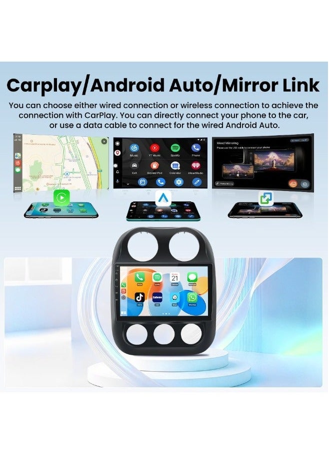Android 12 Car Radio Stereo for Jeep Compass…