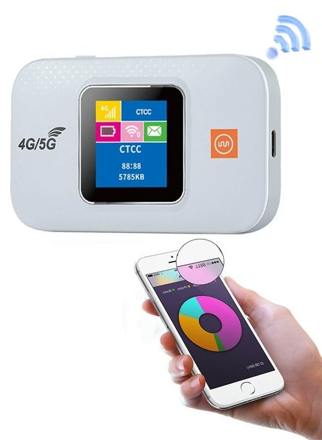 Compare 4G Mobile Hotspot Router, Portable Hotspot, 150Mbps Internet Router Device, Smart Local Network Auto Selection Support B1B3 B7 B8 B20 B38 B40 at KSA Price