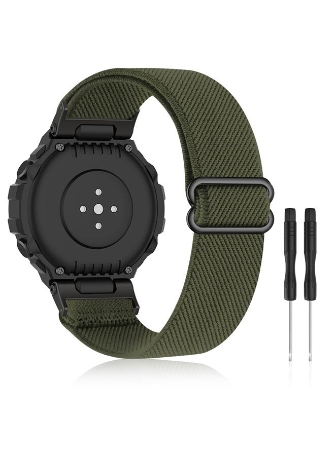 Compare Stretchy Nylon Bands Compatible with Amazfit TrexTRex Pro,Elastic Soft Sport Loop Watch Strap Adjustable Wristband for Amazfit TRexTRex Pro Smartwatch Accessories at KSA Price