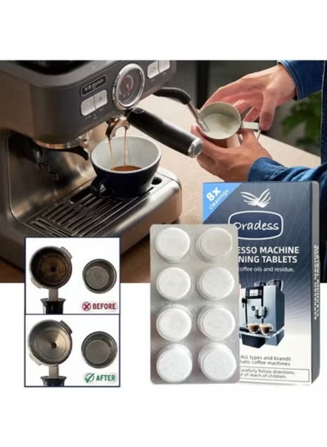 Compare Espresso Machine Cleaning Tablets?Automatic Coffee Maker Cleaner Descaler Coffee Grinder Descaling Solution 8 count at KSA Price
