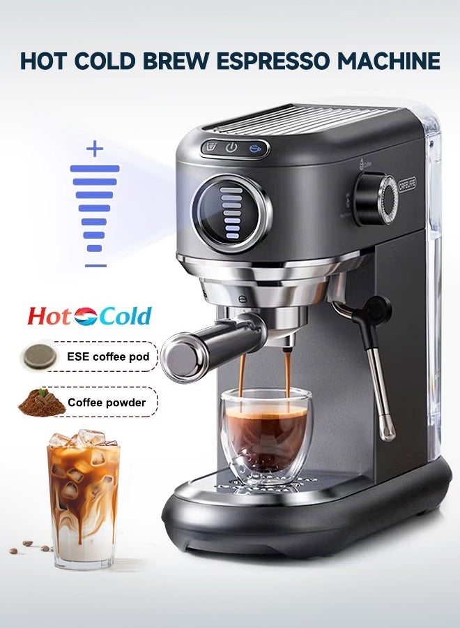 Espresso Coffee Machine Hot Cold Brew 19Bar Cappuccino…