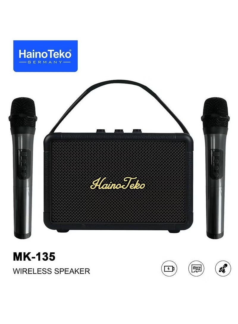 MK-135 Portable Wireless Speaker with Dual Microphones…