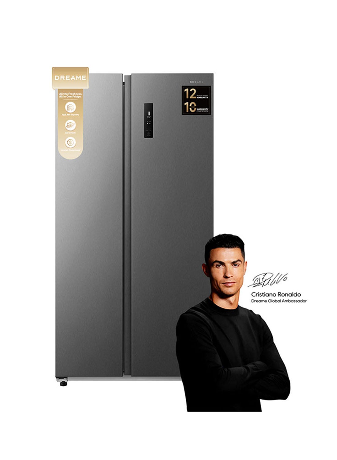 Compare 808L Gross & 622L Net Capacity, SidebySide Double Door RefrigeratorFreezer, Inverter Compressor, NoFrost, MultiAir Flow DRS808ASC Titanium Steel Silver at KSA Price