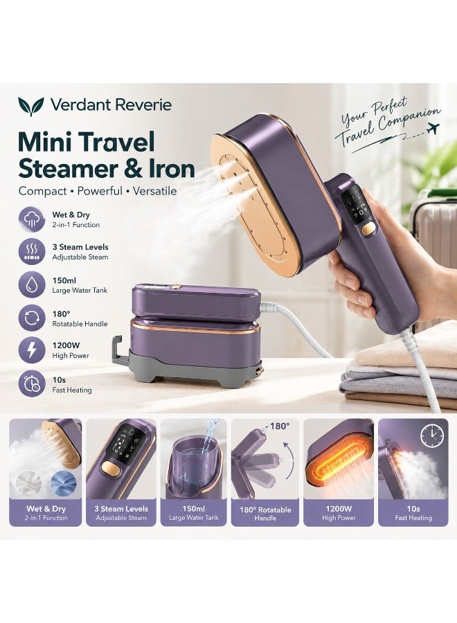 Travel Steamer Iron for Clothes Mini: handheld…