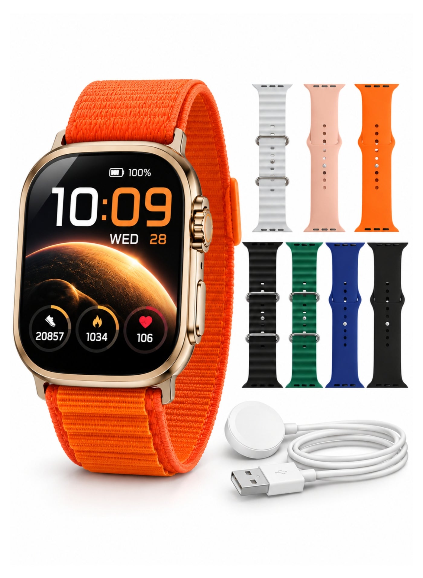 KW28 Ultra 3 Smart Watch with 7+1 Interchangeable…
