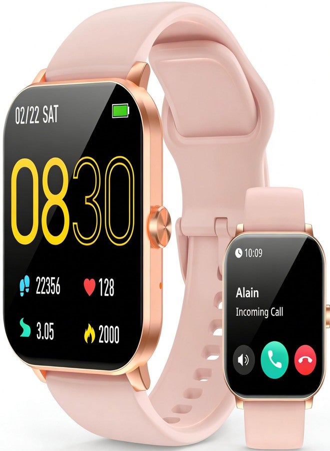 Compare Smart Watch, Smartwatches for Men Women, 1.85 HD Fitness Tracker AnswerMake Calls, 120+ Sport Modes, Heart RateSleep Monitor, IP68 Waterproof Fitness Watch, Smartwatch for Android iOS Pink at KSA Price