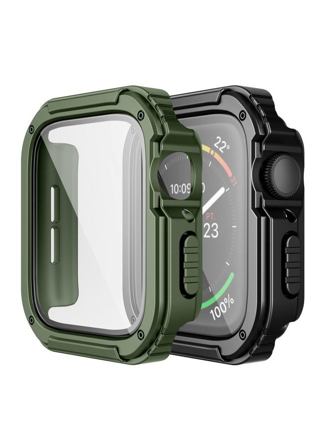 2 Pack Rugged Case Compatible for Apple Watch…