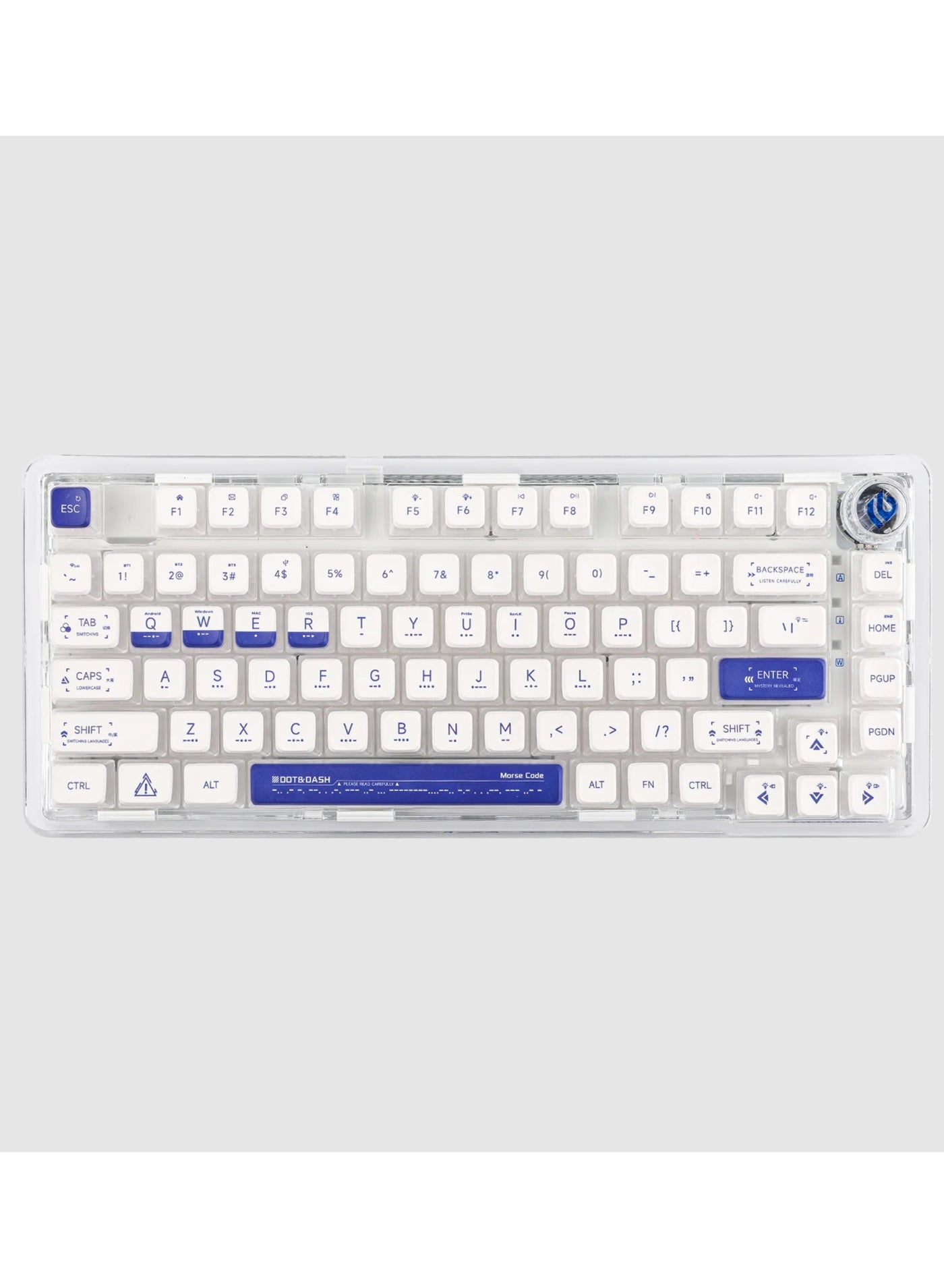 Compare K81 Wireless Mechanical Keyboard, TriMode, 75% Keyboard, Hot Swappable, GasketMounted with Knob with Dynamic RGB Lighting at KSA Price