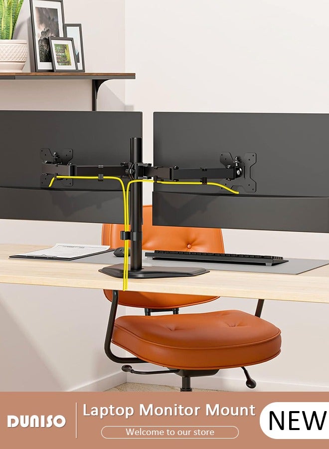 Dual Monitor Desk Mount, Heavy Duty Fully Adjustable…