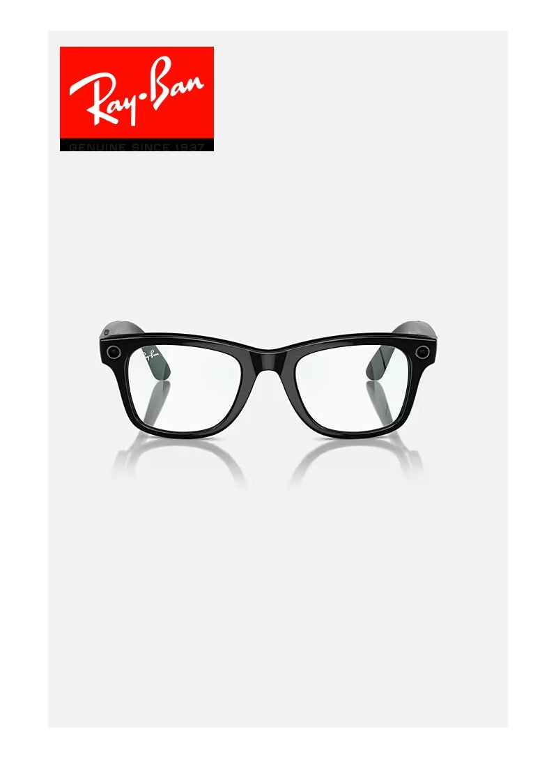 Compare Meta Wayfarer Smart Glasses AI Clear L Shiny Black at KSA Price